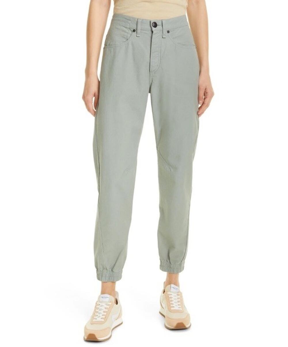 Rag & Bone Pants Women's Sz 26 Engineered High Rise Jogger Relaxed Fit Green NWT